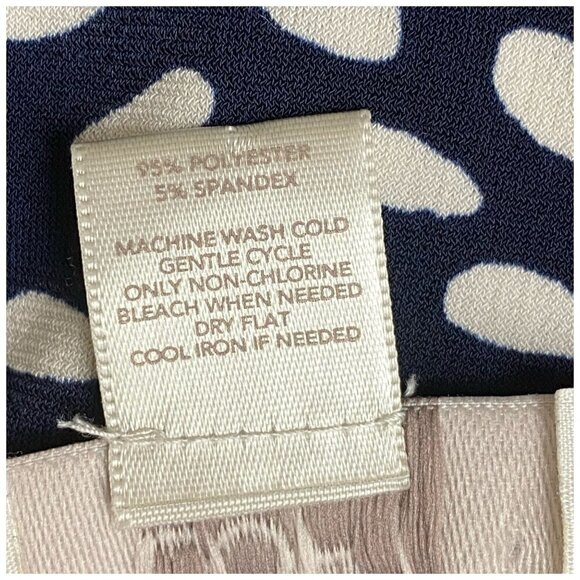 Ann Taylor LOFT Dress with Belt Dark Blue Sleeveless Women's Size Small - Picture 8 of 9